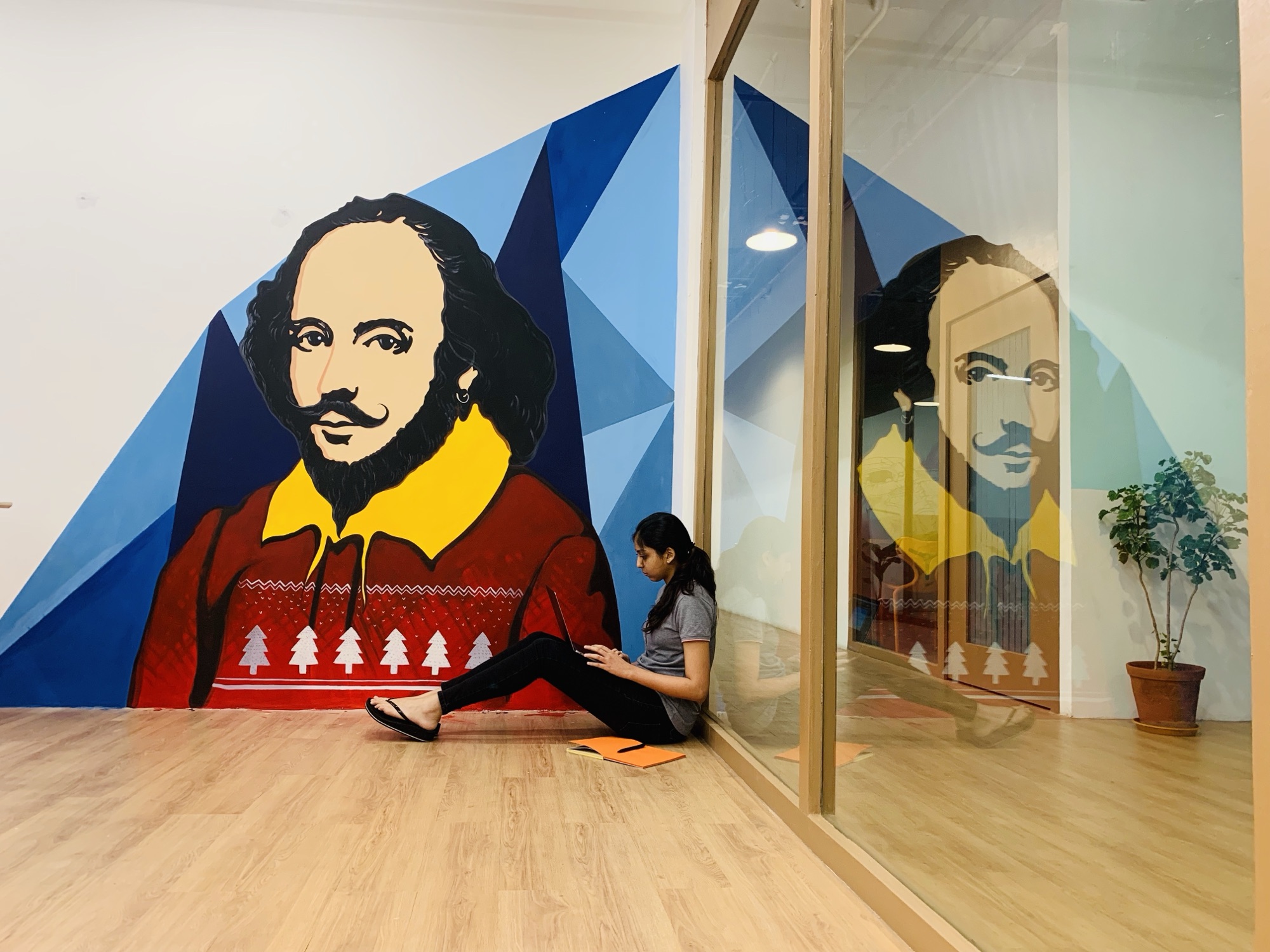 Commissioned artwork for an office space — The Artemist, Kolkata